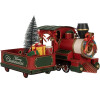 Decorazione Locomotiva Clayre & Eef 6Y5871 35x16x22 cm Rossa