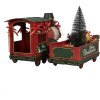 Decorazione Locomotiva Clayre & Eef 6Y5871 35x16x22 cm Rossa