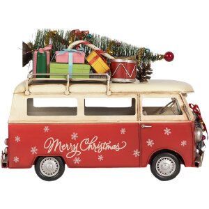 Clayre & Eef 6Y5873 Modell Bus 38x16x28 cm Rosso Beige