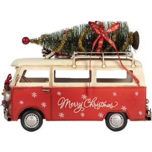 Clayre & Eef 6Y5873 Modell Bus 38x16x28 cm Rosso Beige