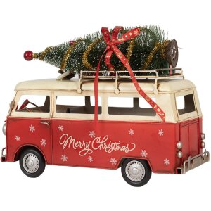 Clayre & Eef 6Y5873 Modell Bus 38x16x28 cm Rosso Beige