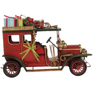 Decorazione Auto Clayre & Eef 6Y5875 Rossa 42x18x28 cm