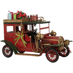 Decorazione Auto Clayre & Eef 6Y5875 Rossa 42x18x28 cm