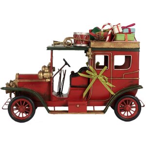 Decorazione Auto Clayre & Eef 6Y5875 Rossa 42x18x28 cm