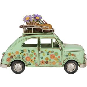 Clayre & Eef 6Y5876 Macchina Decorativa Verde 26x12x18 cm