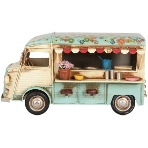 Clayre & Eef 6Y5877 Decorazione Foodtruck 26x14x14 cm Beige Blu