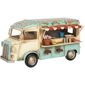 Clayre & Eef 6Y5877 Decorazione Foodtruck 26x14x14 cm Beige Blu
