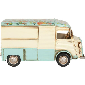 Clayre & Eef 6Y5877 Decorazione Foodtruck 26x14x14 cm Beige Blu