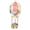 Decorazione pallone aerostatico Clayre & Eef 6Y5878 Ø 14x29 cm Rosa Beige