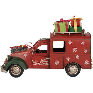 Decorazione Auto Clayre & Eef 6Y5881 Rossa 26x11x17 cm