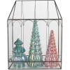 Clayre & Eef 5GL0022 Decorazione Mini Serra 35x15x46 cm Nera Trasparente