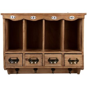 Credenza da parete Clayre & Eef 5H0745 53x16x42 cm marrone