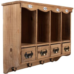 Credenza da parete Clayre & Eef 5H0745 53x16x42 cm marrone
