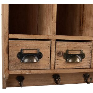 Credenza da parete Clayre & Eef 5H0745 53x16x42 cm marrone