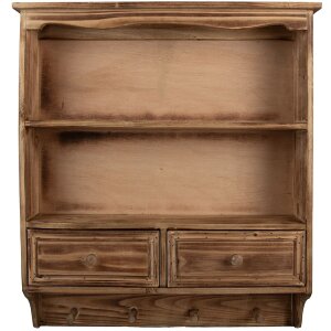 Mobile a parete 5H0746 Clayre & Eef 56x13x60 cm Marrone Legno Stile rustico