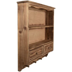 Mobile a parete 5H0746 Clayre & Eef 56x13x60 cm Marrone Legno Stile rustico