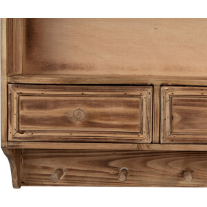 Mobile a parete 5H0746 Clayre & Eef 56x13x60 cm Marrone Legno Stile rustico