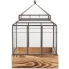 Clayre & Eef 6GL5362 Decorazione mini serra 21x21x32 cm