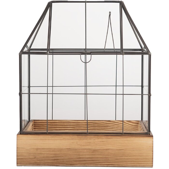 Clayre & Eef 6GL5363 Decorazione Mini Serra 26x17x32 cm