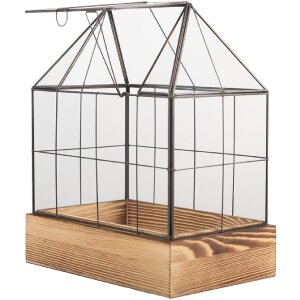Clayre & Eef 6GL5363 Decorazione Mini Serra 26x17x32 cm