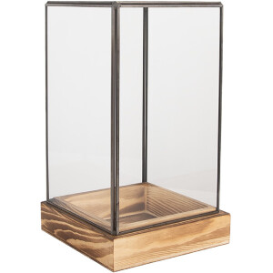 Clayre & Eef 6GL5365 Decorazione Mini Serra 14x14x24 cm
