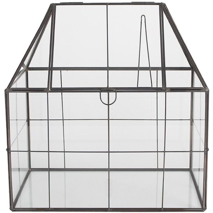 Clayre & Eef 6GL5368 Decorazione Mini Serra 25x16x26 cm