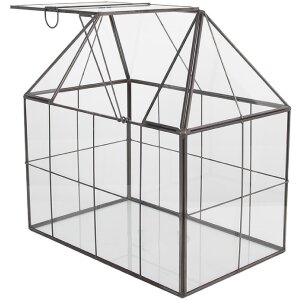 Clayre & Eef 6GL5368 Decorazione Mini Serra 25x16x26 cm