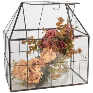 Clayre & Eef 6GL5368 Decorazione Mini Serra 25x16x26 cm
