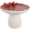 Decorazione Fungo Clayre & Eef 6TE0581 Ø 25x21 cm Bianco e Rosso