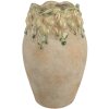 Vaso per fiori Clayre & Eef 6TE0582 Ø 18x27 cm Beige-Giallo Terracotta