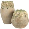 Vaso per fiori Clayre & Eef 6TE0582 Ø 18x27 cm Beige-Giallo Terracotta