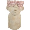 Vaso per fiori Clayre & Eef 6TE0584L 20x19x31 cm Beige Rosa
