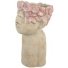 Vaso per fiori Clayre & Eef 6TE0584L 20x19x31 cm Beige Rosa