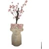 Vaso per fiori Clayre & Eef 6TE0584L 20x19x31 cm Beige Rosa
