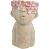 Vaso per fiori Clayre & Eef 6TE0584M 16x15x25 cm Beige Rot