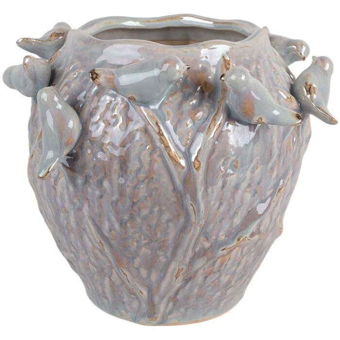 Vaso per fiori in terracotta Clayre & Eef 6TE0586 Ø 25x20 cm