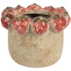 Vaso per fiori in terracotta Clayre & Eef 6TE0588M Ø 15x11 cm