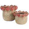Vaso per fiori in terracotta Clayre & Eef 6TE0588M Ø 15x11 cm