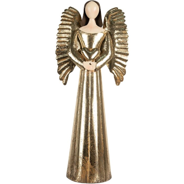 Angelo decorativo Clayre & Eef 5Y1372 29x18x68 cm Color Oro