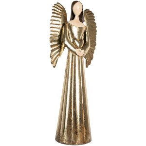 Angelo decorativo Clayre & Eef 5Y1372 29x18x68 cm Color Oro