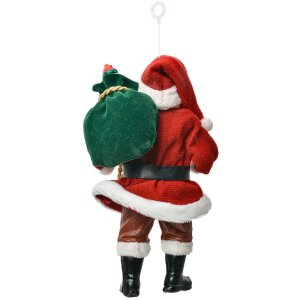 Clayre & Eef 66246 Decorazione Appeso Babbo Natale 10x6x17 cm