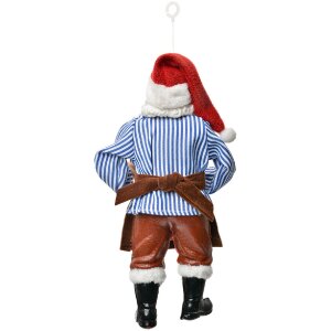 Clayre & Eef Decorazione Ciondolo Babbo Natale 10x6x17 cm