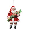 Clayre & Eef 66248 Decorazione Appendibile Babbo Natale 10x6x17 cm