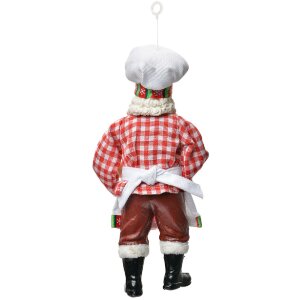 Clayre & Eef 66249 Decorazione Appendibile Babbo Natale 9x6x17 cm