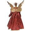 Decorazione Angelo Clayre & Eef 66251 26x15x44 cm Rosso e Dorato