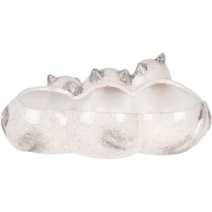 Vaso per fiori Gatto Clayre & Eef 6CE2132 Grigio 27x16x10 cm