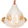 Decorazione Pollo Clayre & Eef 6CE2133 18x14x17 cm Beige & Marrone