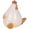 Decorazione Pollo Clayre & Eef 6CE2133 18x14x17 cm Beige & Marrone