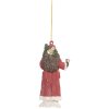 Clayre & Eef 6PR5533 Decorazione Ciondolo Babbo Natale 5x3x11 cm