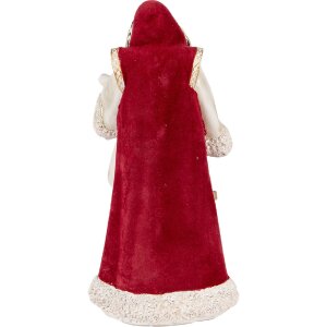 Clayre & Eef 6PR5536 Decorazione Babbo Natale Beige Rosso 15x14x29 cm